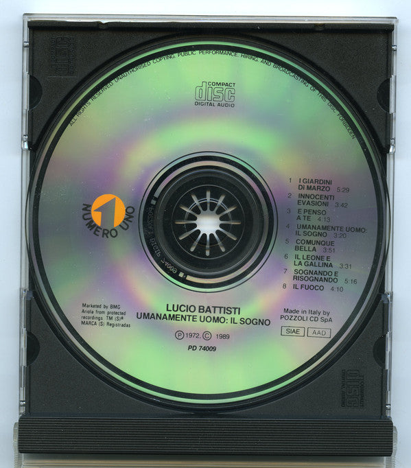 Lucio Battisti : Umanamente Uomo: Il Sogno (CD, Album, RE, No )