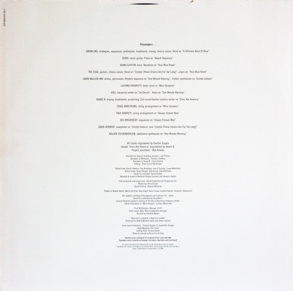 Passengers : Original Soundtracks 1 (LP, Album)