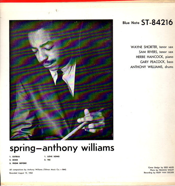 Anthony Williams : Spring (LP, Album, RE)