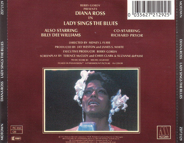 Diana Ross : Lady Sings The Blues (Original Motion Picture Soundtrack) (CD, Album, RE, Yel)