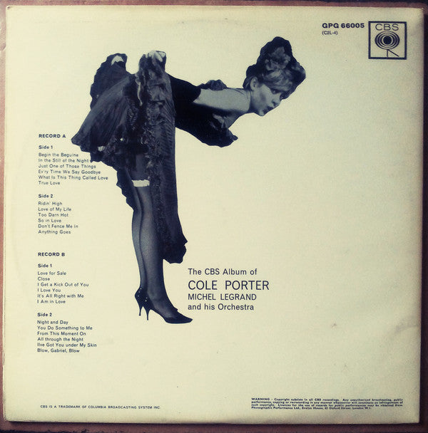 Michel Legrand And His Orchestra* : The CBS Album Of Cole Porter (2xLP, Album, Mono)