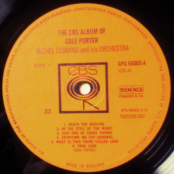 Michel Legrand And His Orchestra* : The CBS Album Of Cole Porter (2xLP, Album, Mono)