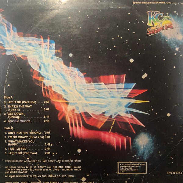 KC & The Sunshine Band : K.C. & The Sunshine Band (LP, Album)