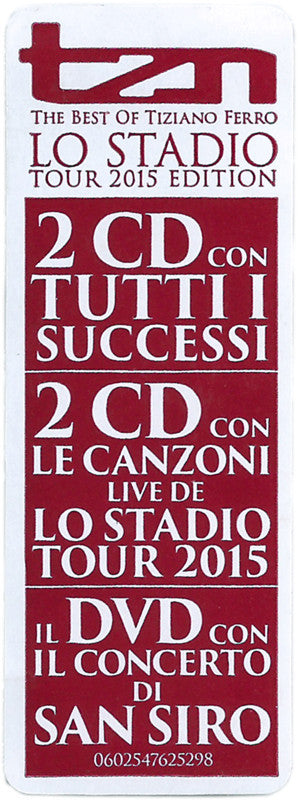 Tiziano Ferro : TZN (The Best Of Tiziano Ferro) - Lo Stadio - Tour 2015 Edition (2xCD, Comp, RE + 2xCD + DVD-V, Multichannel, PAL +)