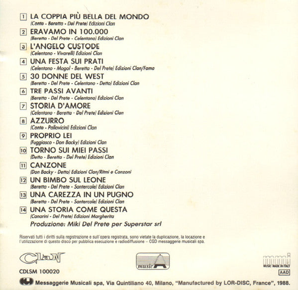 Adriano Celentano : Azzurro (CD, Comp)