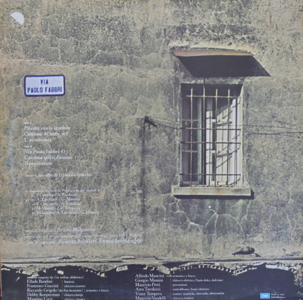 Francesco Guccini : Via Paolo Fabbri 43 (LP, Album, RE)