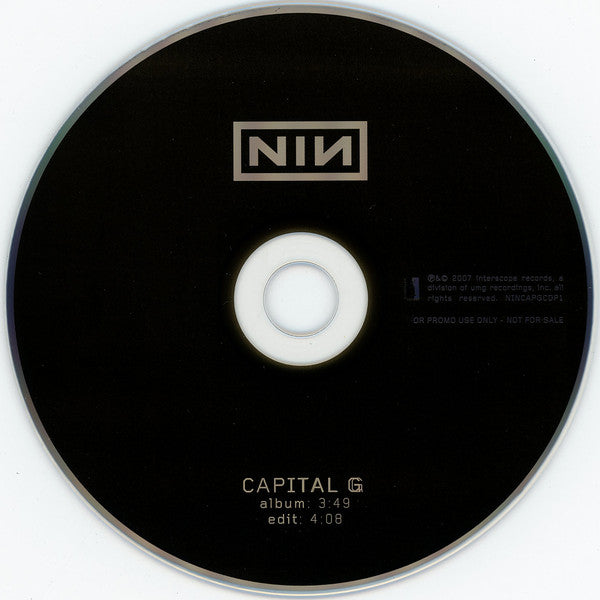 Nine Inch Nails : Capital G (CD, Single, Promo)